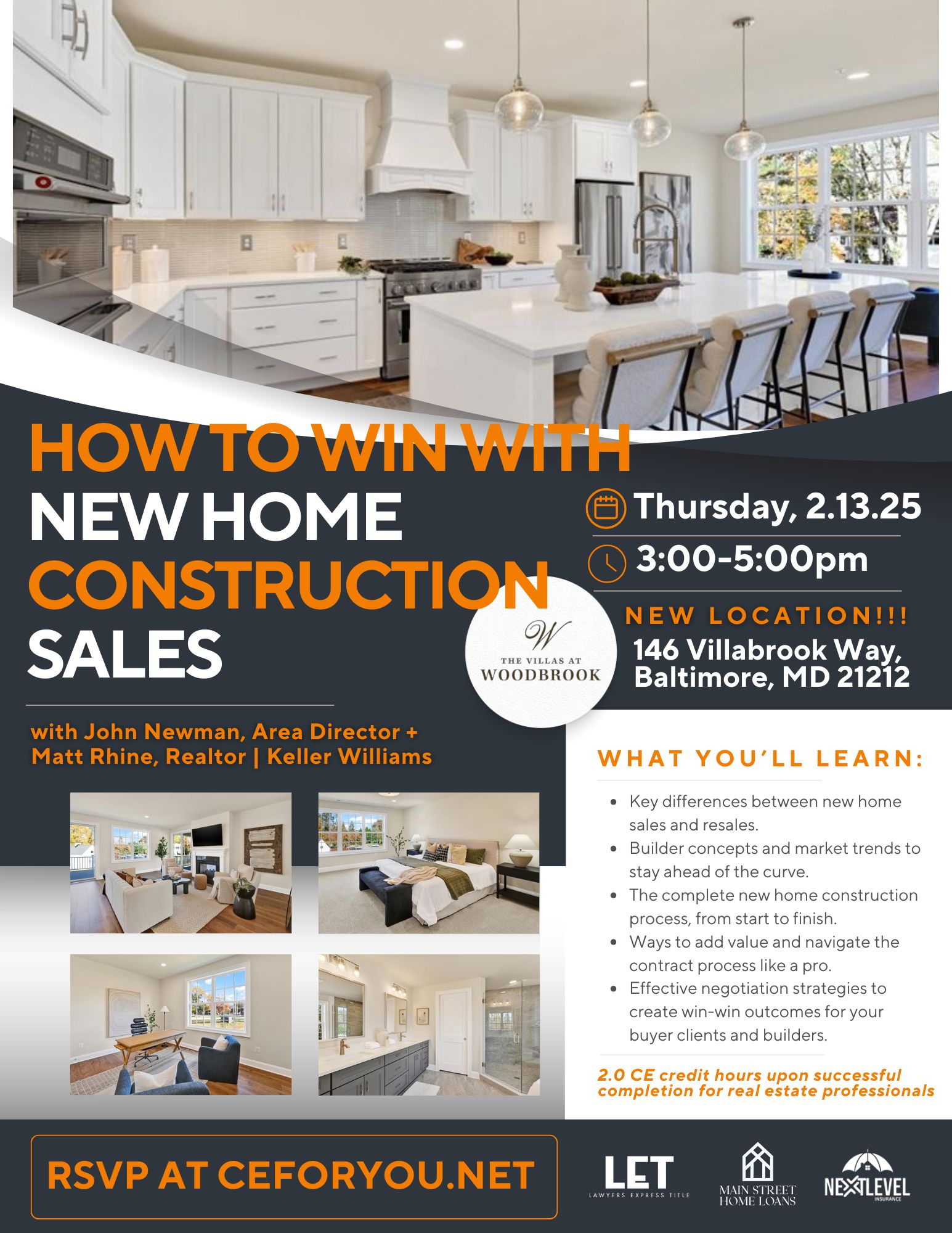 New Home Construction Sale Real Estate Class Flyer